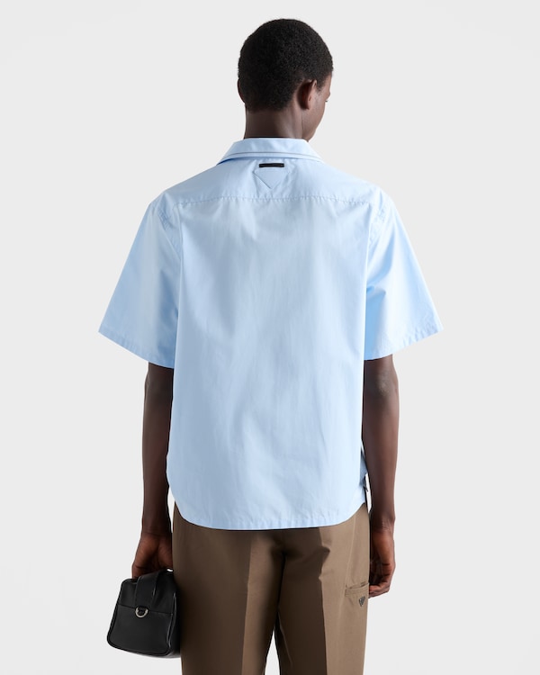 Short-sleeved cotton shirt - Sky Blue Short-sleeved cotton shirt - Sky Blue