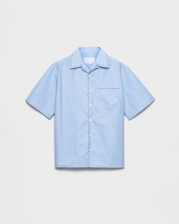 Short-sleeved cotton shirt - Sky Blue Short-sleeved cotton shirt - Sky Blue