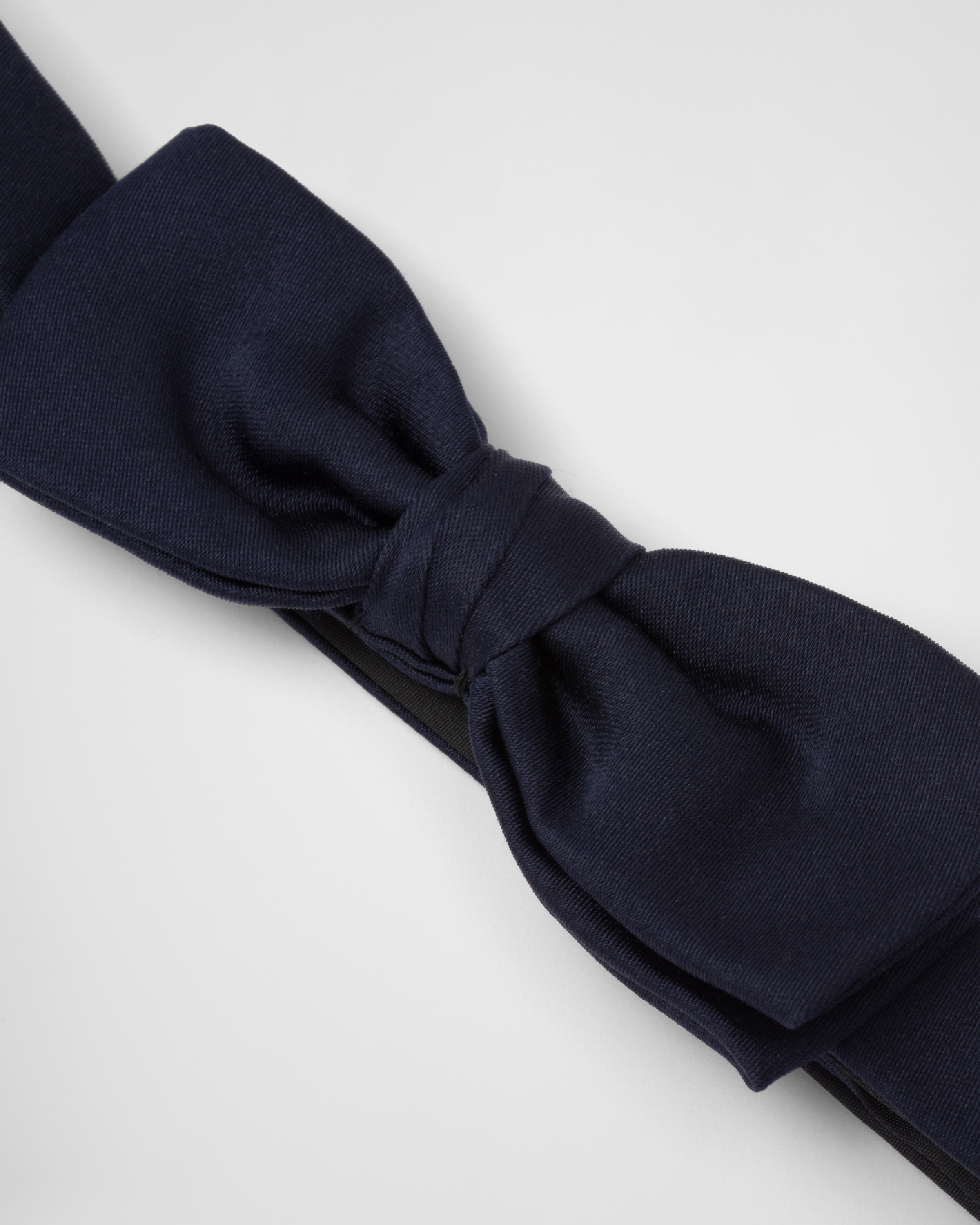 Navy Satin Bow-tie | PRADA