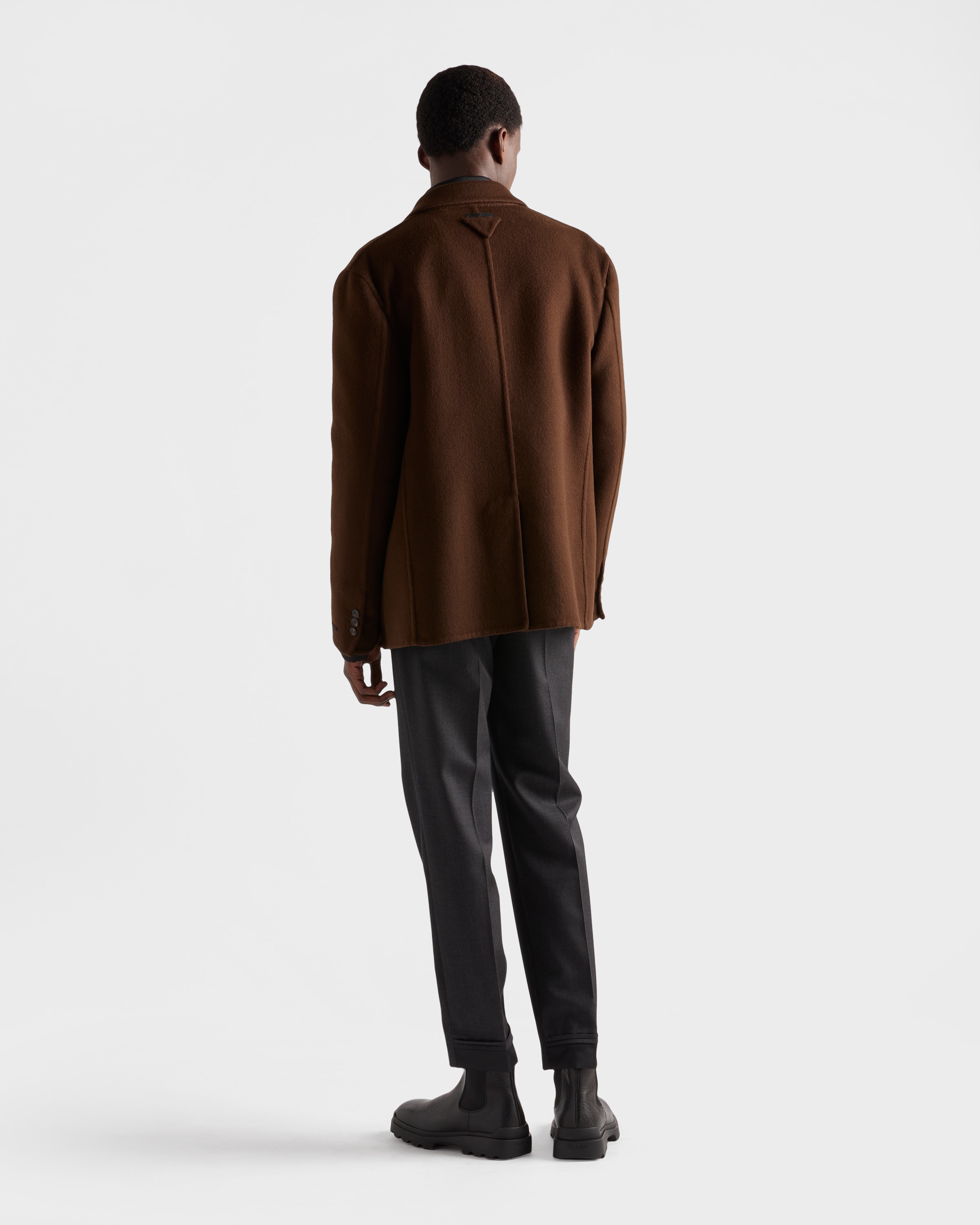 Double-breasted cashmere jacket