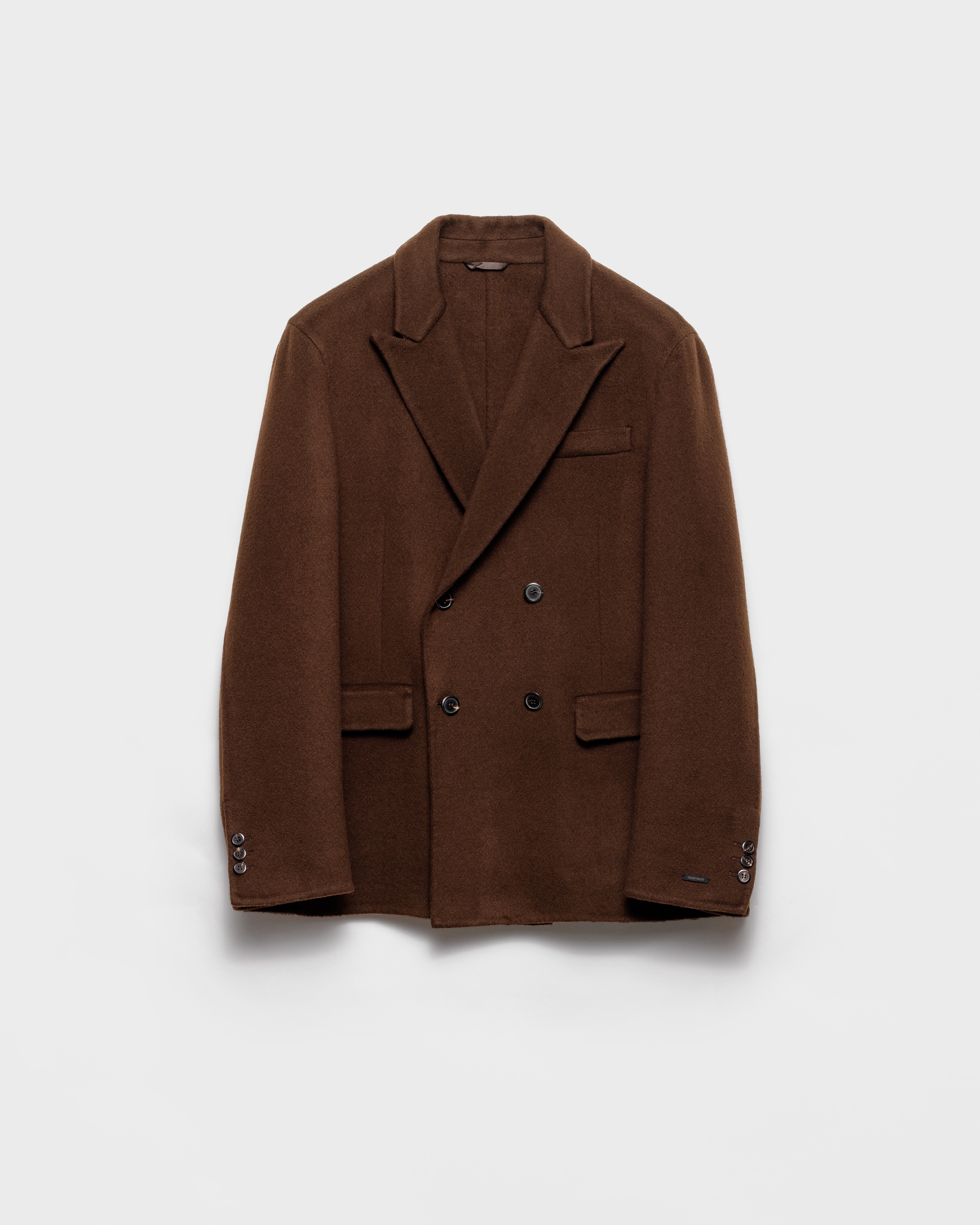 Double-breasted cashmere jacket