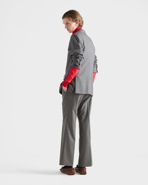 Double-breasted wool jacket - Grey Double-breasted wool jacket - Grey