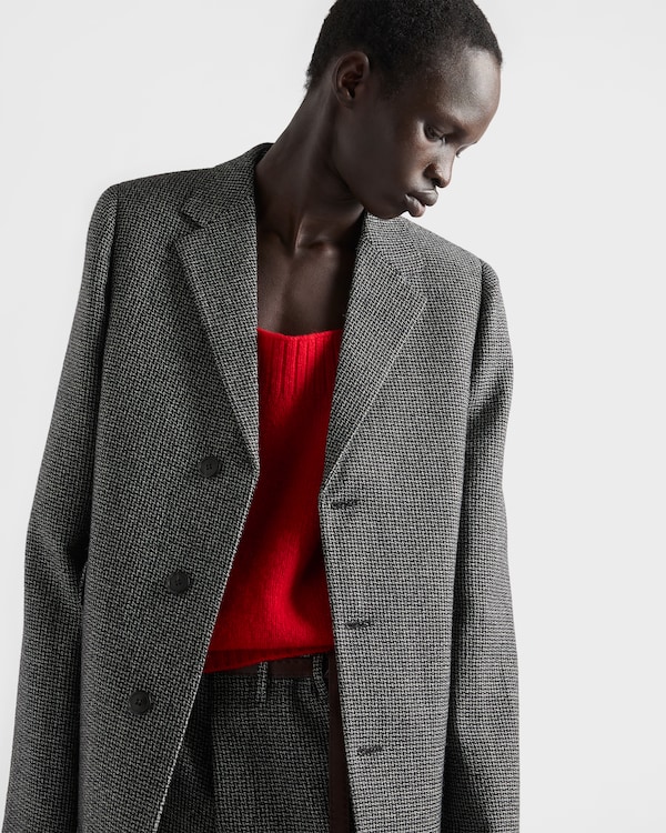 Single-breasted wool jacket - Slate Gray Single-breasted wool jacket - Slate Gray
