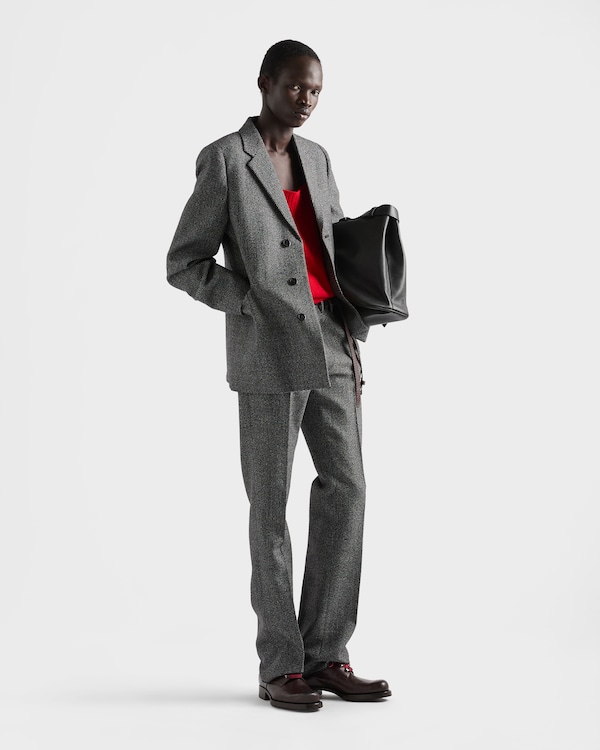 Single-breasted wool jacket - Slate Gray Single-breasted wool jacket - Slate Gray
