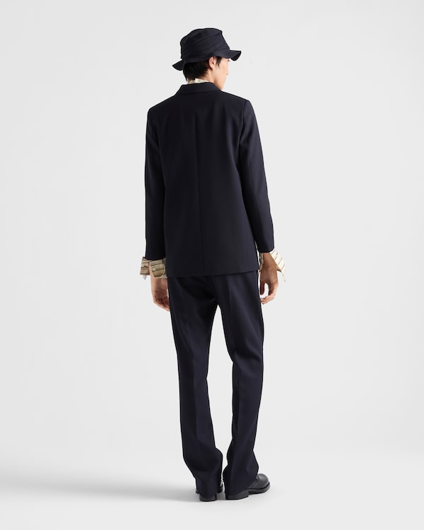 Veste croisée en laine - Bleu Veste croisée en laine - Bleu