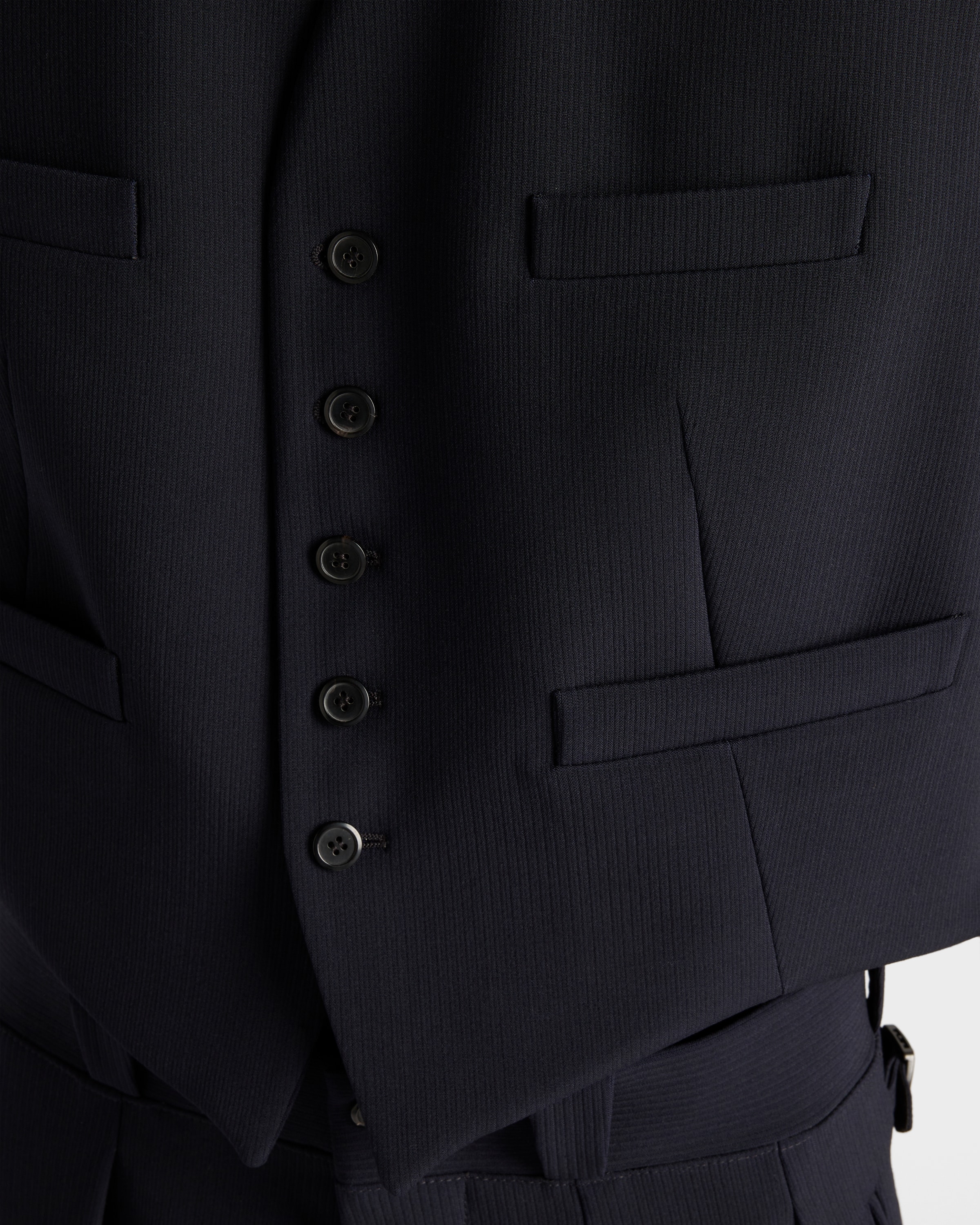 Prada Single-breasted Wool Vest In Blue