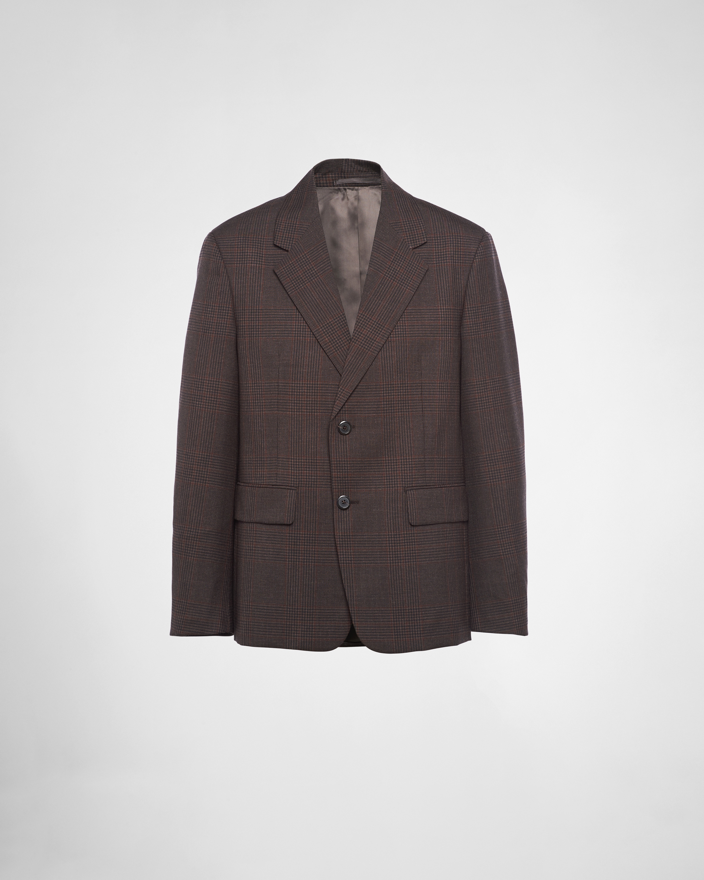 prada checked coat