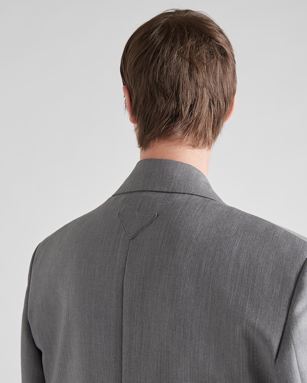 Single-breasted mohair wool jacket Single-breasted mohair wool jacket