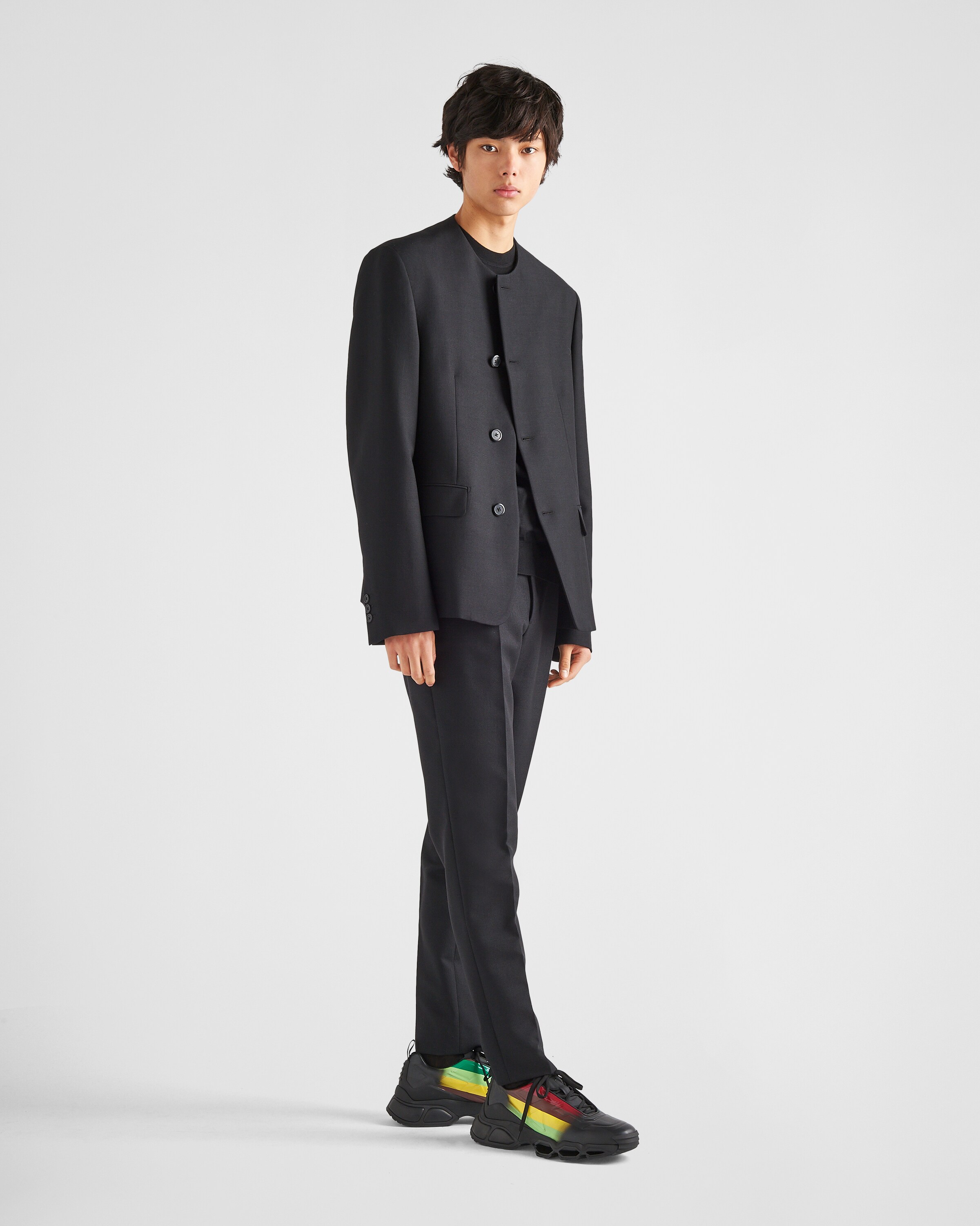 Prada Single\u002Dbreasted mohair wool jacket 2