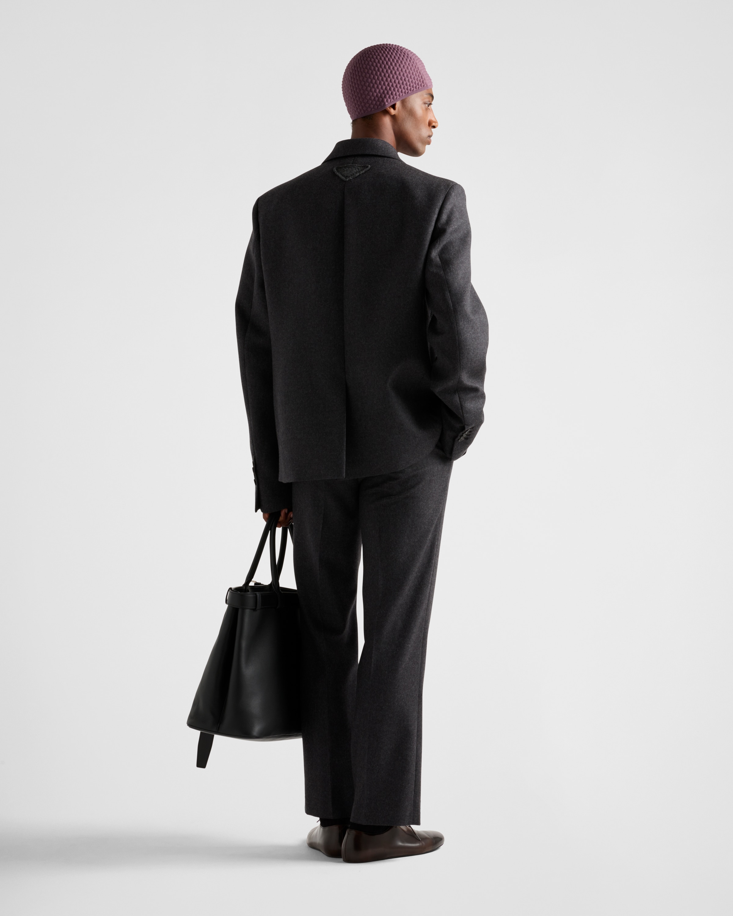 グレー シングルブレスト ウール ジャケット | PRADA グレー シングルブレスト ウール ジャケット | PRADA