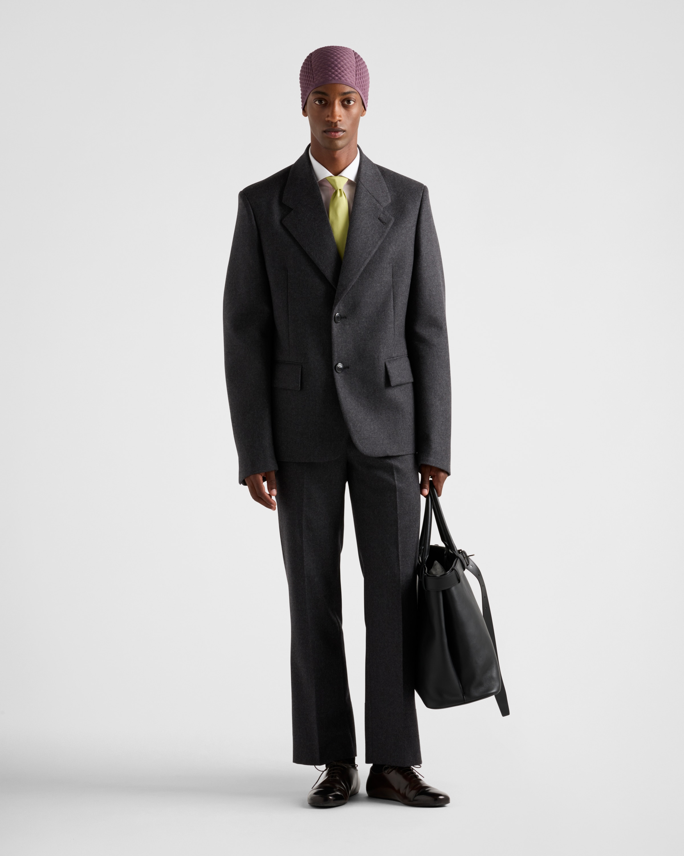 グレー シングルブレスト ウール ジャケット | PRADA グレー シングルブレスト ウール ジャケット | PRADA