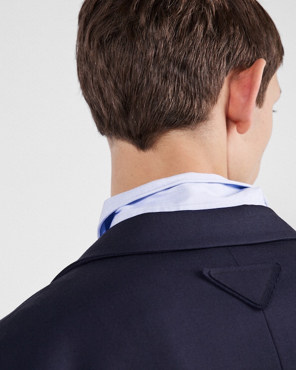 Single-breasted wool blend jacket Single-breasted wool blend jacket