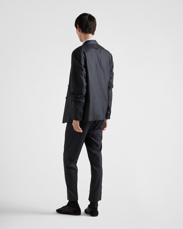 Double-breasted silk jacket Double-breasted silk jacket