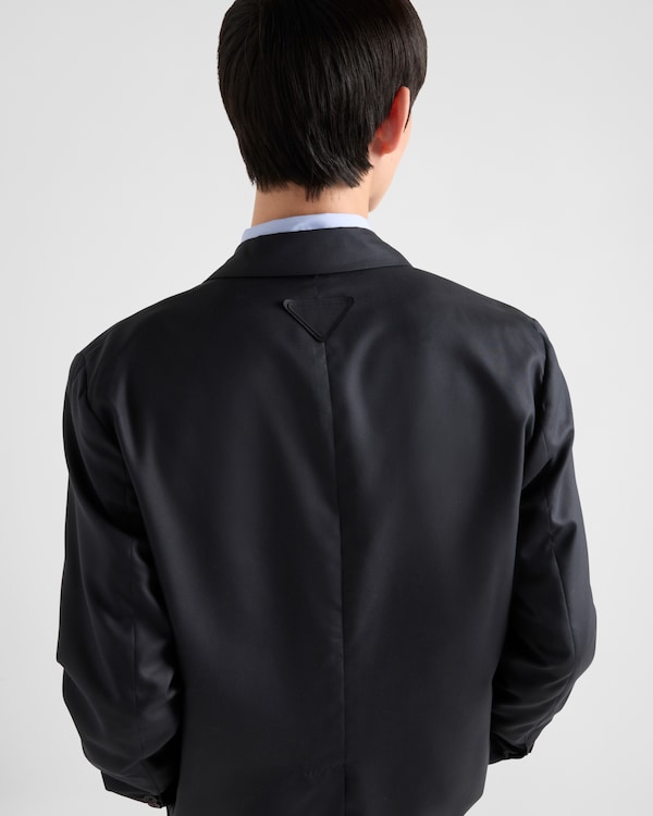 Double-breasted silk jacket Double-breasted silk jacket