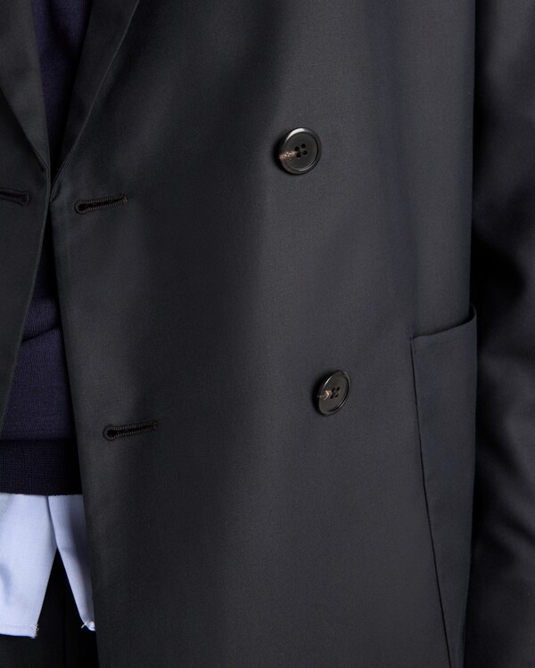 Double-breasted silk jacket Double-breasted silk jacket