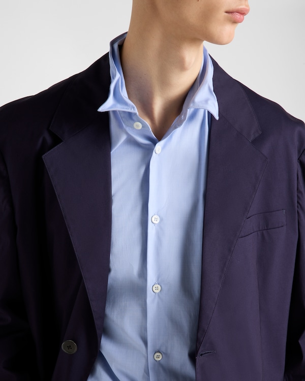 Veste droite en coton mélangé Veste droite en coton mélangé