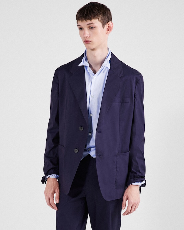 Veste droite en coton mélangé Veste droite en coton mélangé