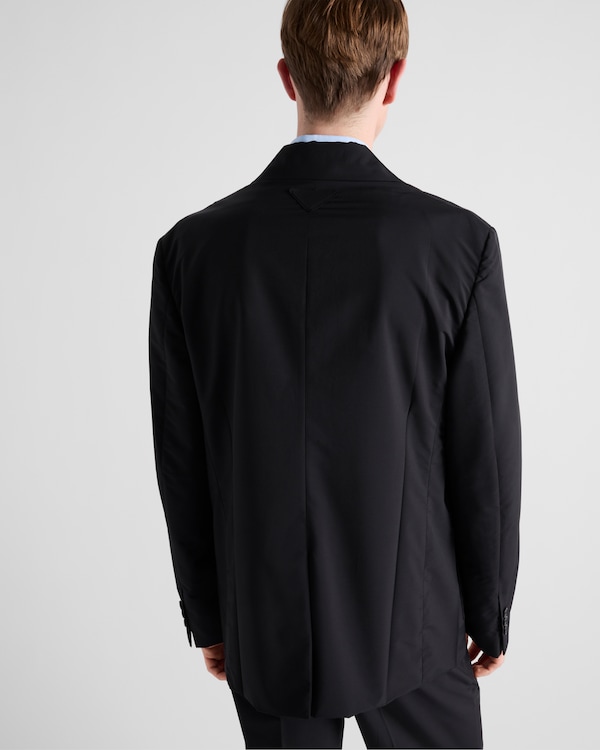 Single-breasted wool blend jacket Single-breasted wool blend jacket