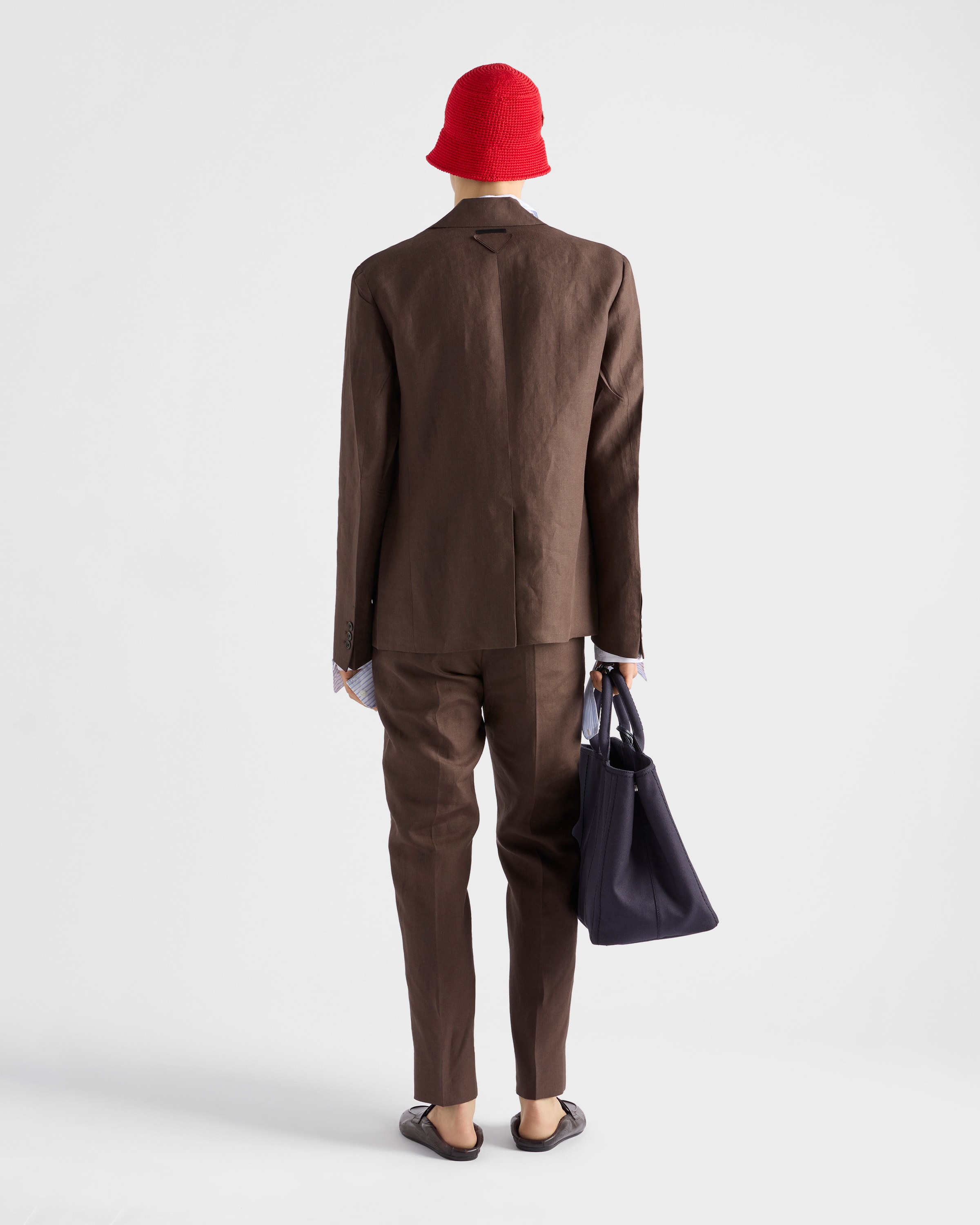【関税＆送料込み】Prada Single-Breasted Mohair Shirt Jacke Prada Single-Breasted Mohair Wool Jacket - Grey | Editorialist