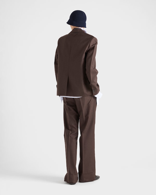 Single-breasted mohair and silk jacket Single-breasted mohair and silk jacket