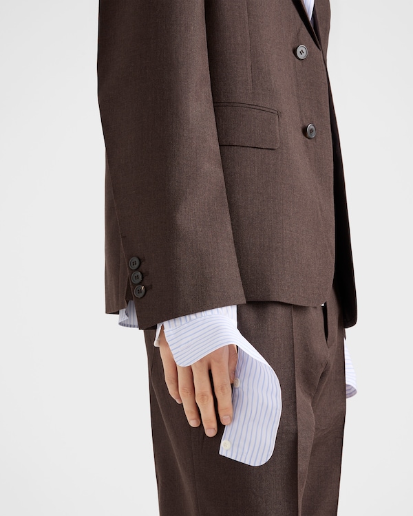 Single-breasted mohair and silk jacket Single-breasted mohair and silk jacket