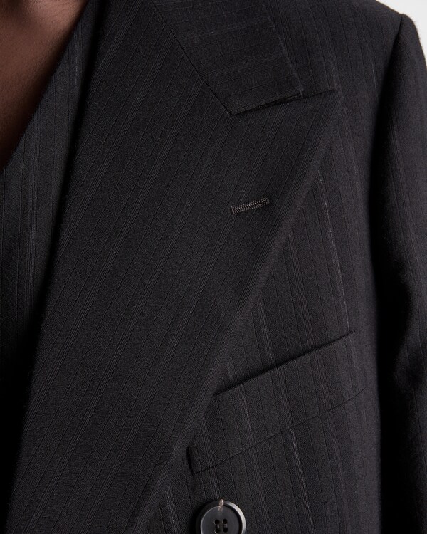 Veste croisée en laine mélangée Veste croisée en laine mélangée