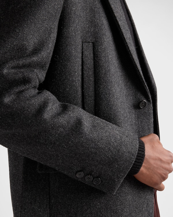 Single-breasted wool jacket Single-breasted wool jacket