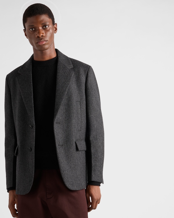 Single-breasted wool jacket Single-breasted wool jacket