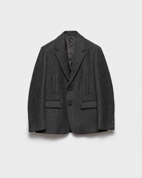 Single-breasted wool jacket Single-breasted wool jacket