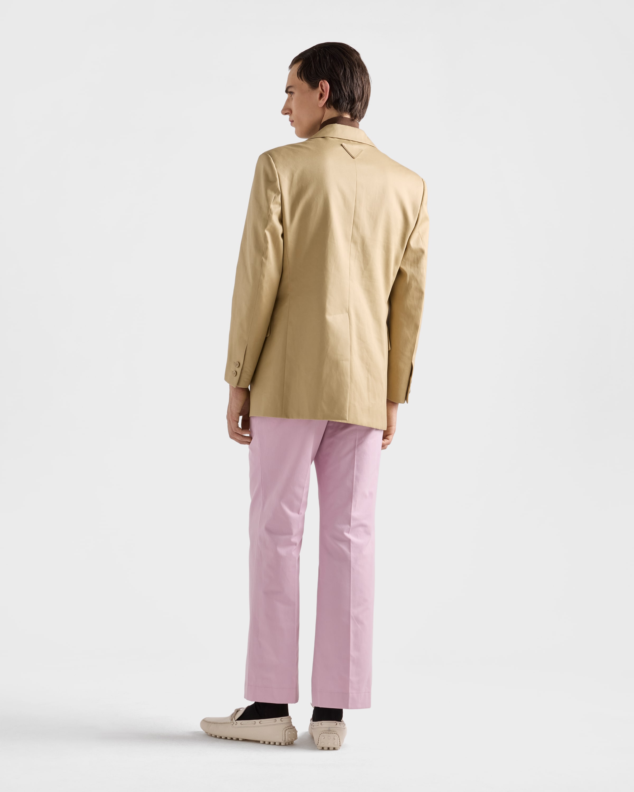 【PRADA】シングルブレスト コットン サマージャケット 44 コード シングルブレスト コットン ジャケット | PRADA