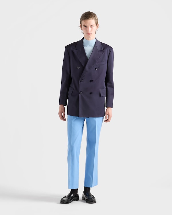 Veste croisée en coton - Bleu Veste croisée en coton - Bleu