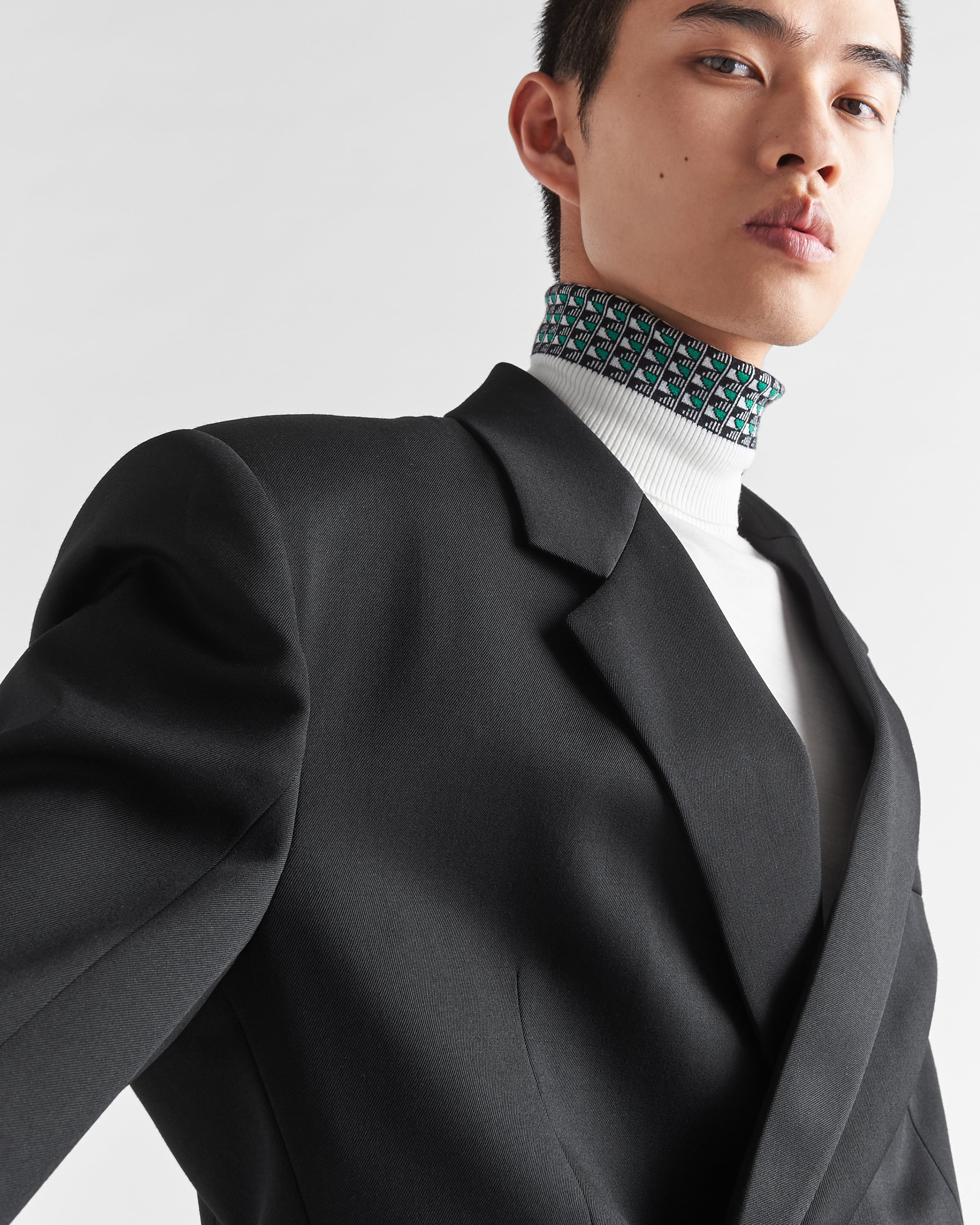 Double-breasted wool jacket