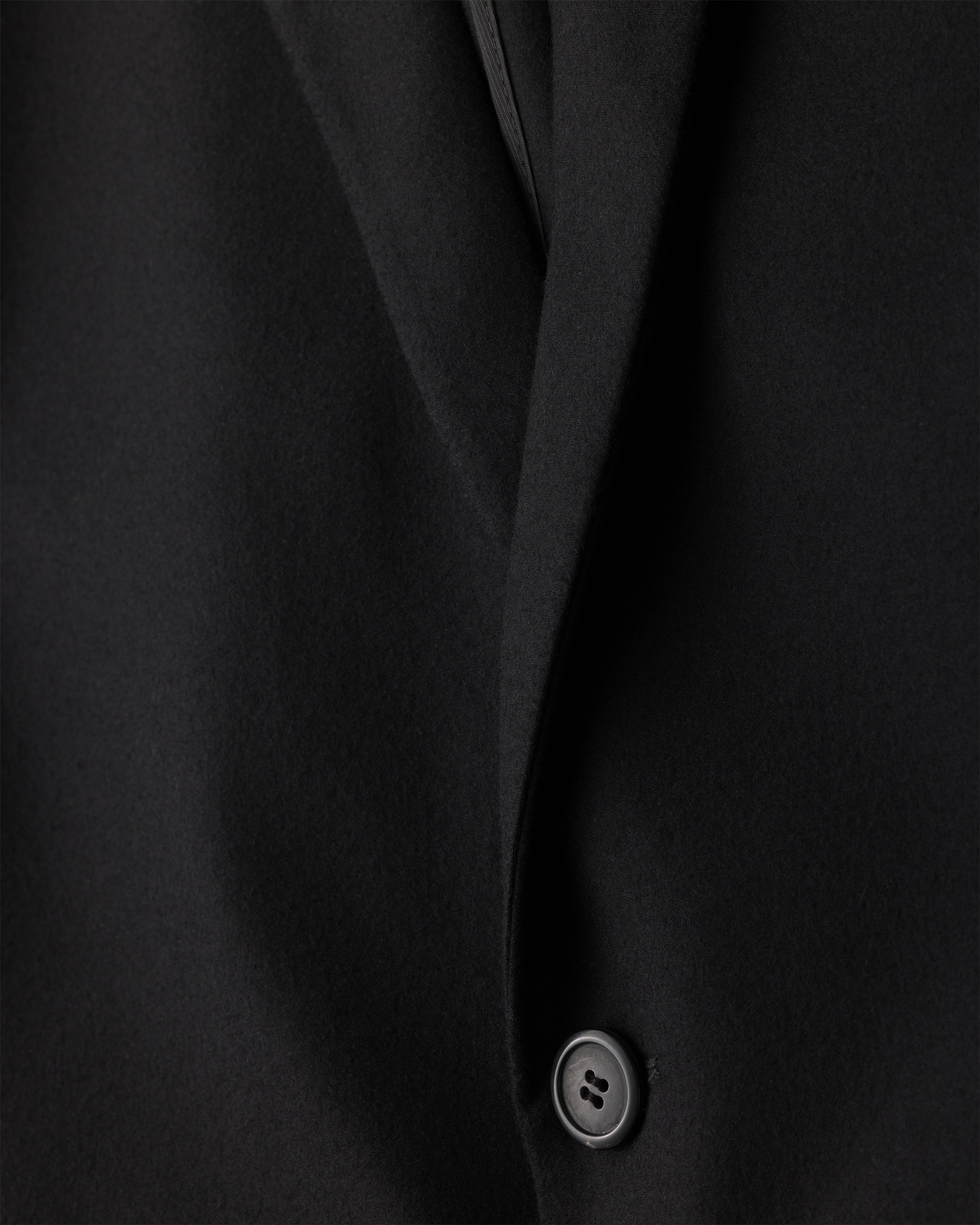 Single-breasted wool blend jacket