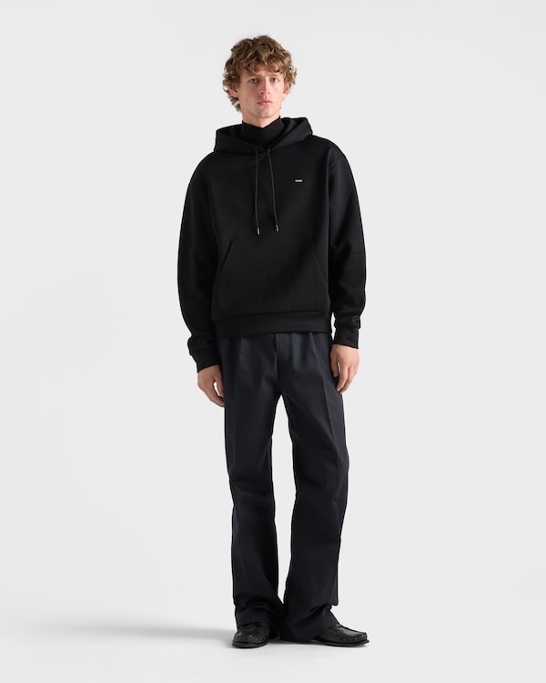 Jersey hoodie - Black Jersey hoodie - Black