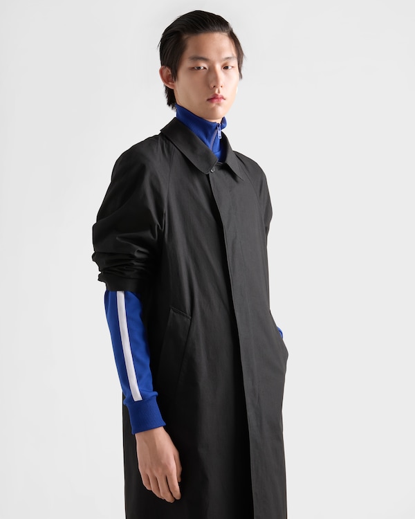 Blouson en tissu technique - Bleu barbeau/Blanc Blouson en tissu technique - Bleu barbeau/Blanc