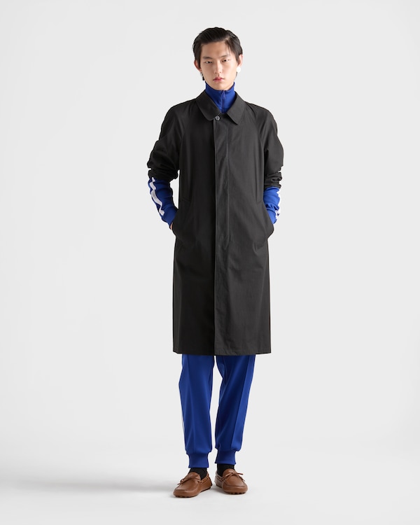 Blouson en tissu technique - Bleu barbeau/Blanc Blouson en tissu technique - Bleu barbeau/Blanc