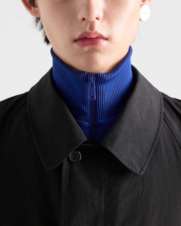 Blouson en tissu technique - Bleu barbeau/Blanc Blouson en tissu technique - Bleu barbeau/Blanc