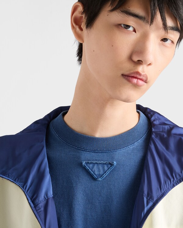 Long-sleeved cotton T-shirt - Bluette Long-sleeved cotton T-shirt - Bluette