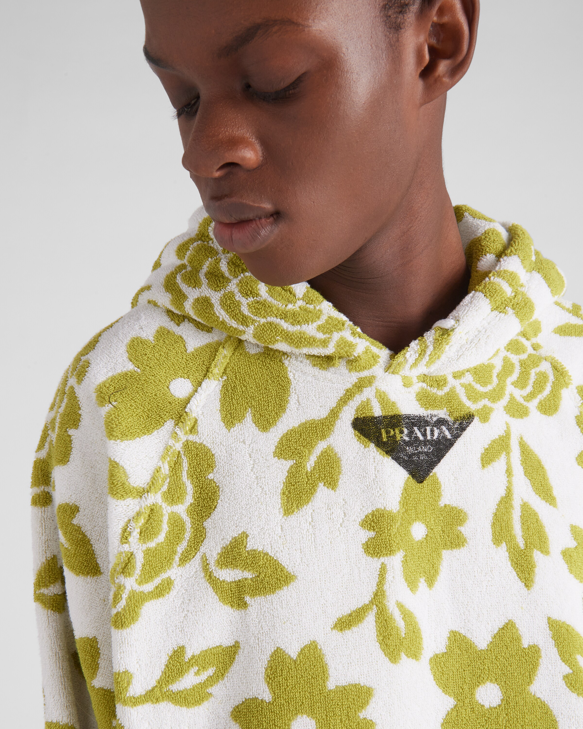 Prada Jacquard terrycloth hoodie 3