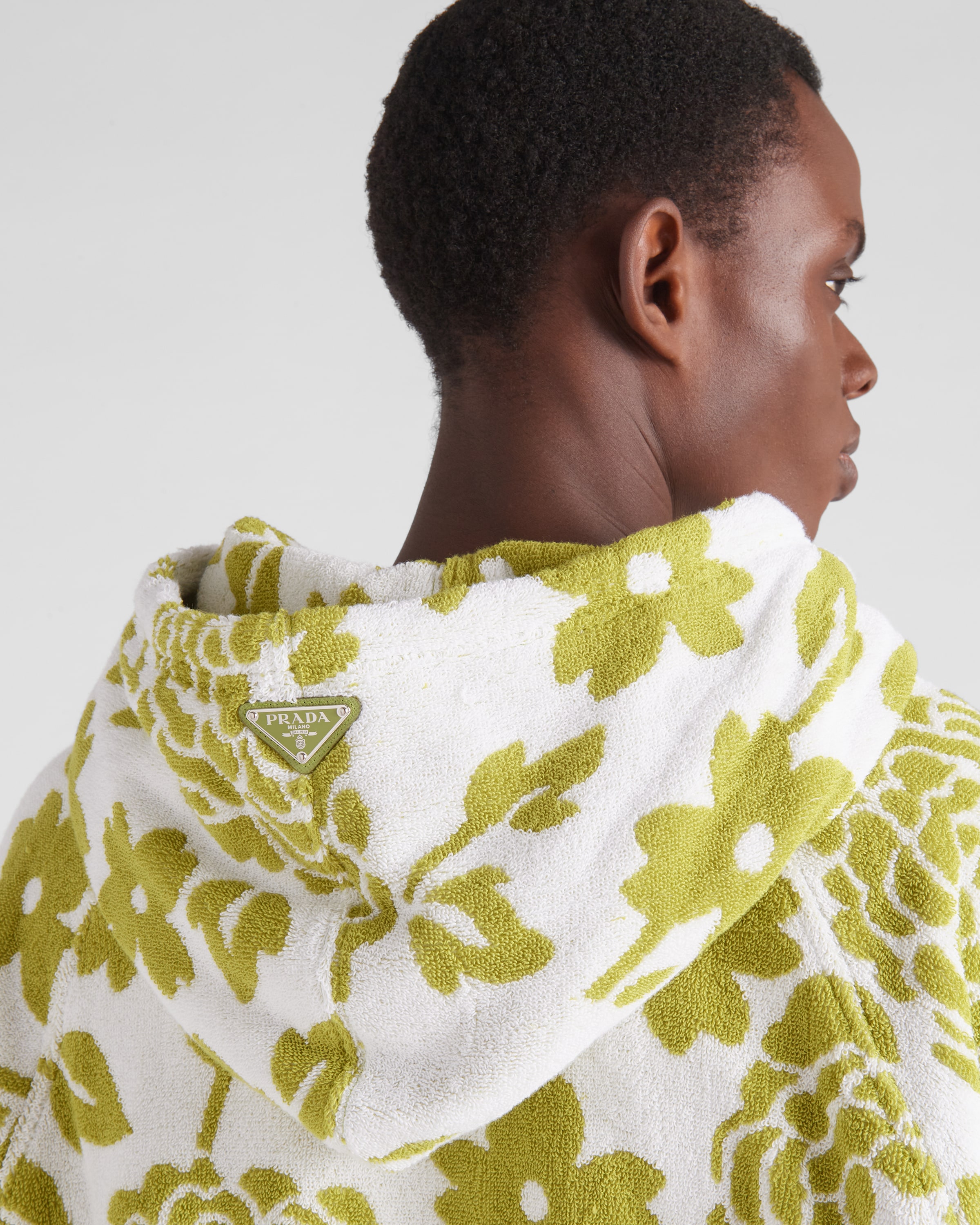 Prada Jacquard terrycloth hoodie 4