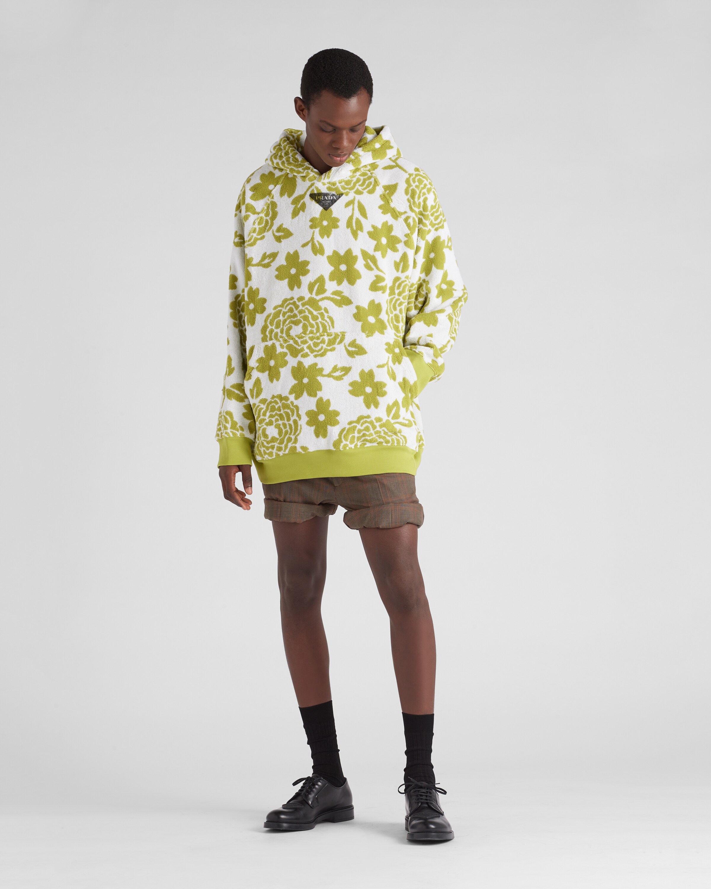 Prada Jacquard terrycloth hoodie 2