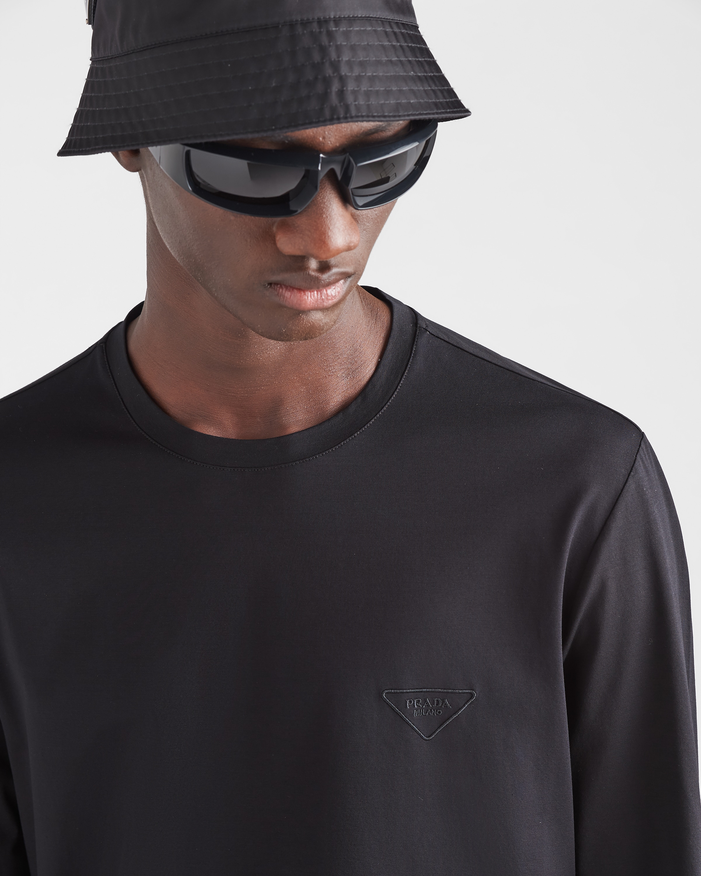 Prada 弹力棉长袖T恤 4