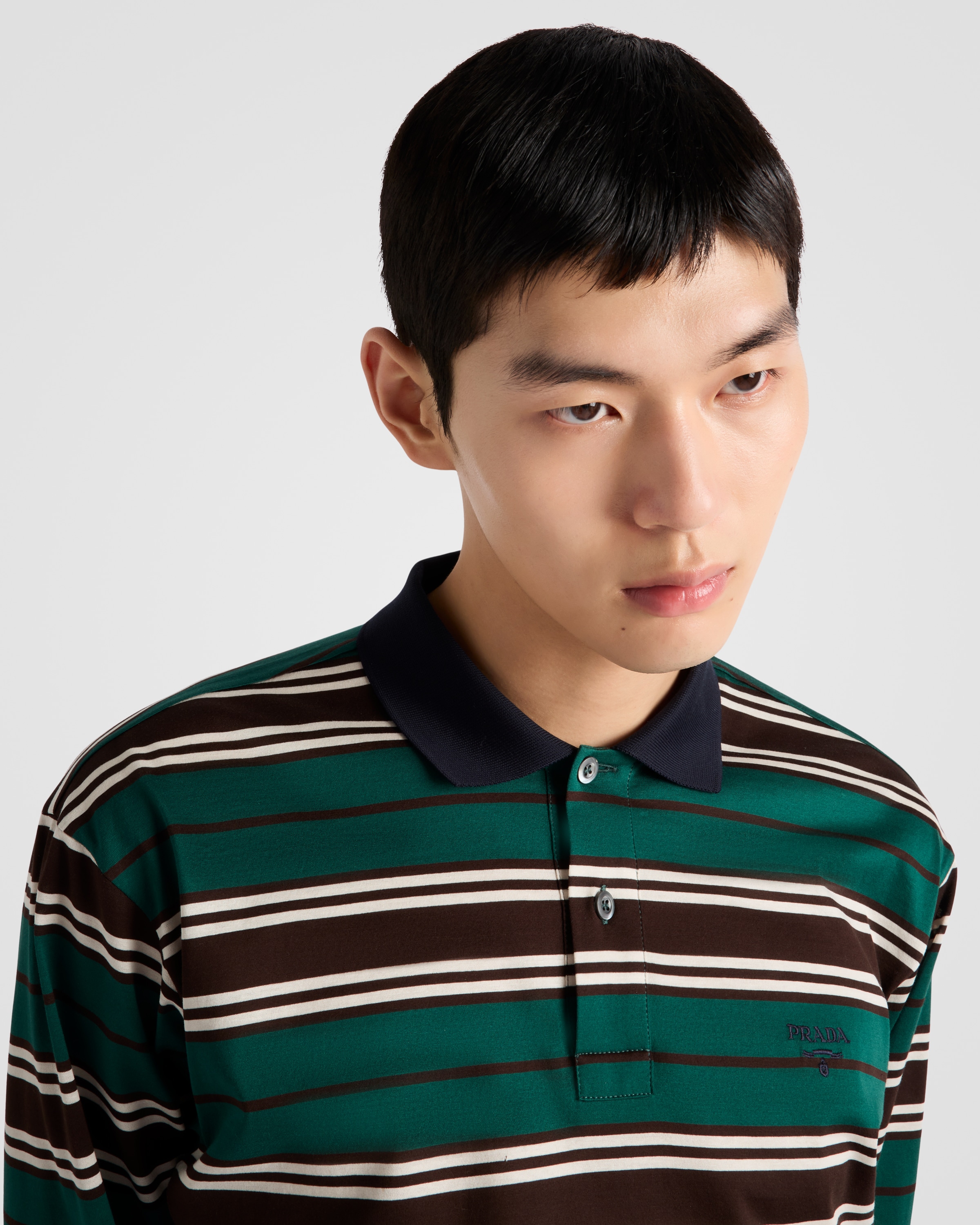 トップス 00s PRADA SPORT polo shirts black green Prada Piqué Polo Shirt | Saks Fifth Avenue