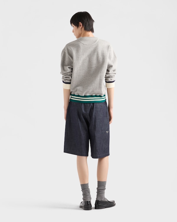 Cotton fleece sweatshirt - Grey Cotton fleece sweatshirt - Grey