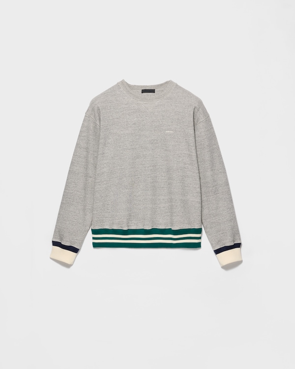 Cotton fleece sweatshirt - Grey Cotton fleece sweatshirt - Grey