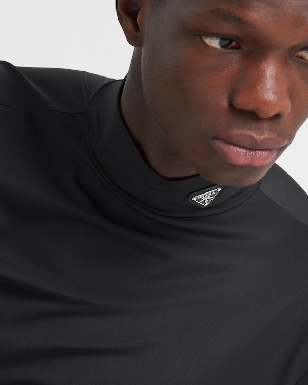 Pull à col roulé en coton stretch Pull à col roulé en coton stretch