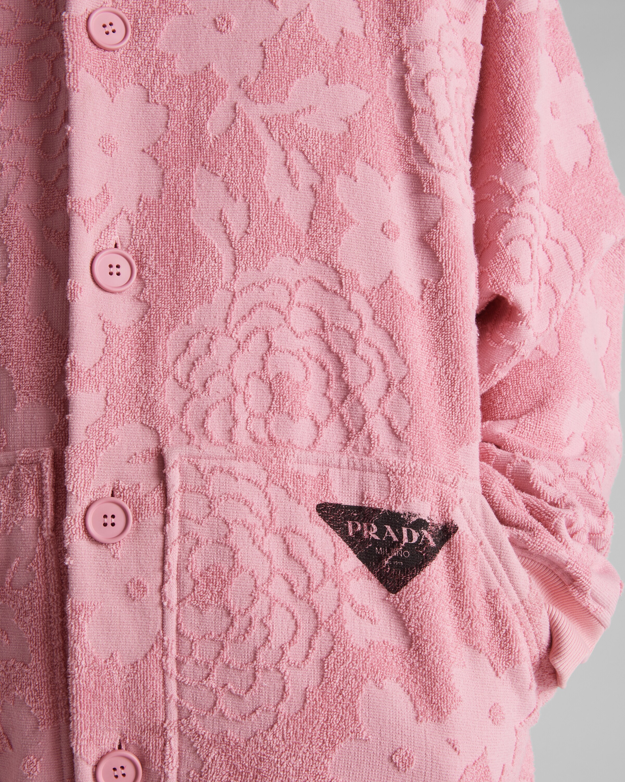 Prada Jacquard terrycloth hoodie 4