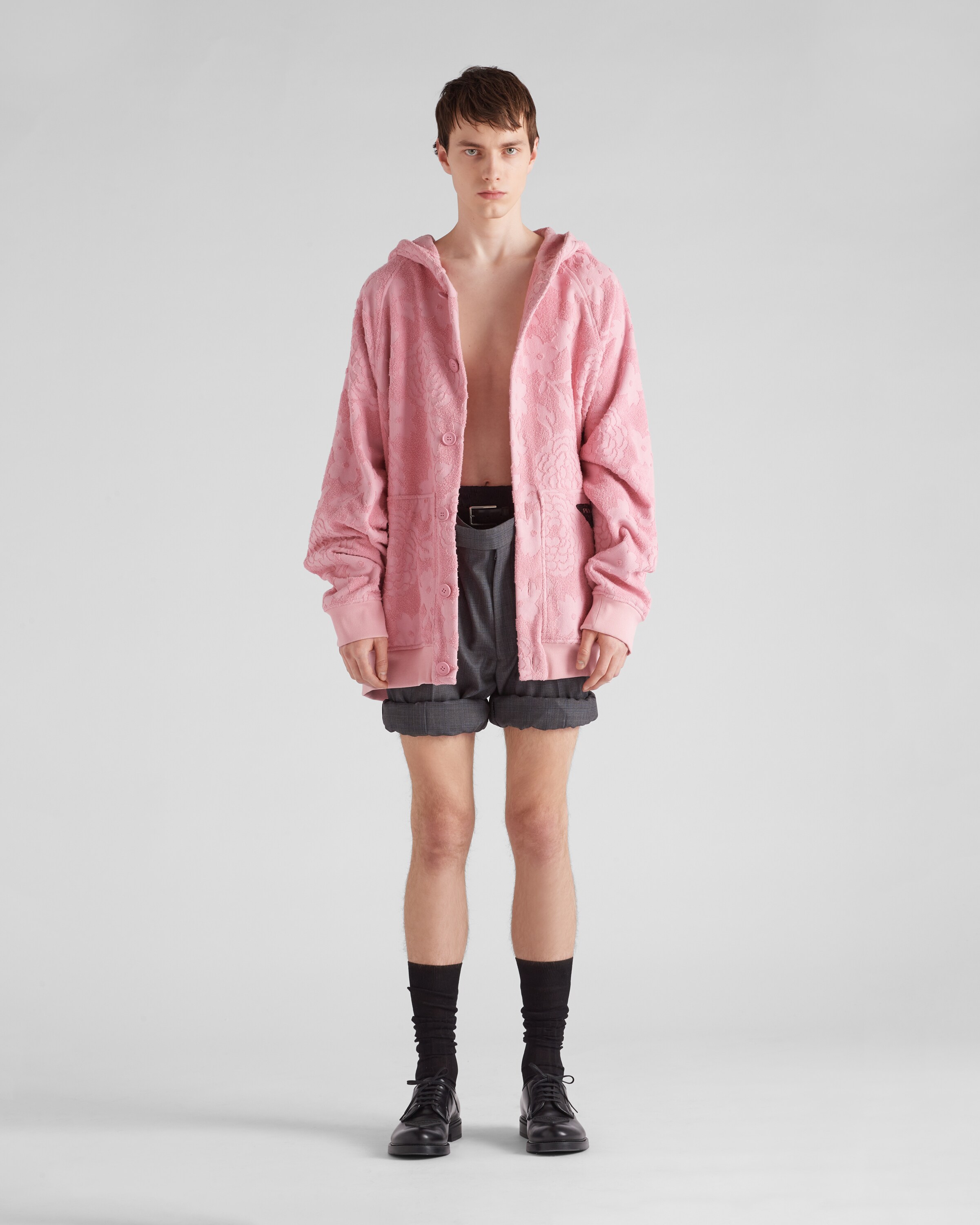 Prada Jacquard terrycloth hoodie 2