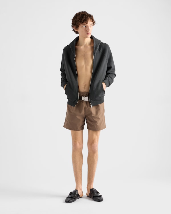 Cotton fleece hoodie - Asphalt Gray Cotton fleece hoodie - Asphalt Gray