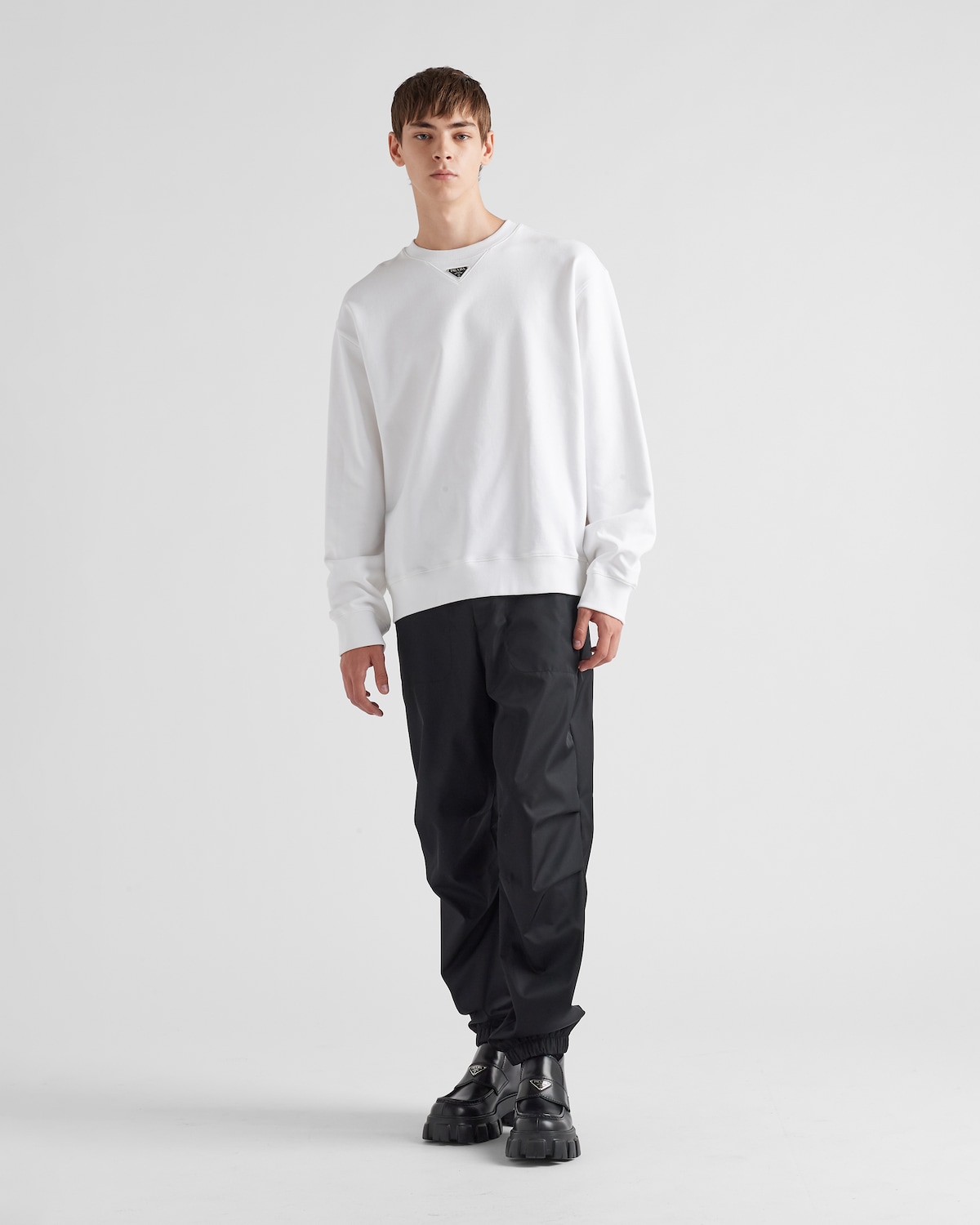 Prada Bicolor Silk Sweatshirt main image 0
